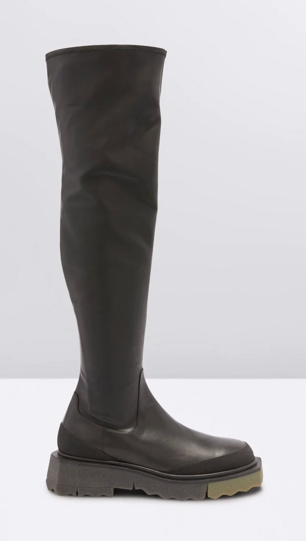 Off-White Womens Calf Stretch Sponge Cuissard Boots 36 Brand New