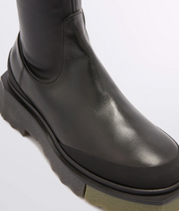 Off-White Womens Calf Stretch Sponge Cuissard Boots 37 Brand New