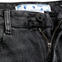 OFF-WHITE Women's 90's Vintage Black Denim Jeans Size 25