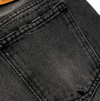 OFF-WHITE Women's 90's Vintage Black Denim Jeans Size 25