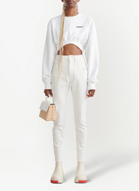 OFF-WHITE Women's Corporate Skinny White Jeans Size 27