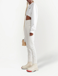 OFF-WHITE Women's Corporate Skinny White Jeans Size 27