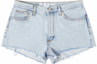 OFF-WHITE Women's Corporate Blue/White Denim Shorts Size 25