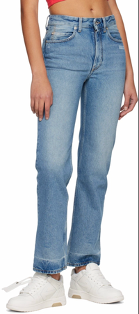 OFF-WHITE Corporate 90's Fit Blue Denim Jeans Size 25