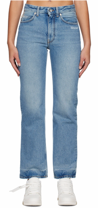 OFF-WHITE Corporate 90's Fit Blue Denim Jeans Size 25