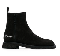 Off-White Mens Suede Sponge Sole Ankle Boot Black 43 Brand New