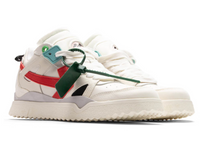 Off-White Mens Midtop Sponge Sneaker White Red 40 Brand New