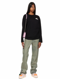 OFF-WHITE Women's Forest Green Baby Baggy Jeans Size 28