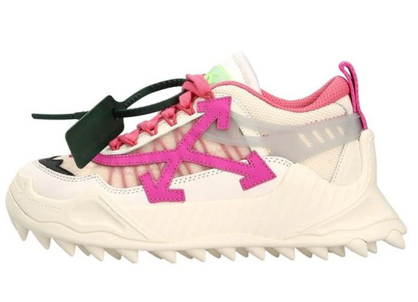 Off-White Womens Odsy 1000 White Pink 35 Brand New