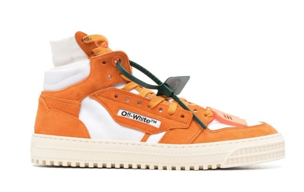 Off-White Mens 3.0 Off Court Leather White Bright Orange 44 Brand New