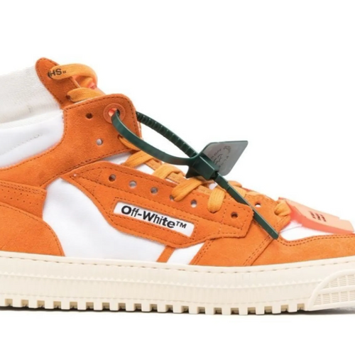 Off-White Mens 3.0 Off Court Leather White Bright Orange 41 Brand New