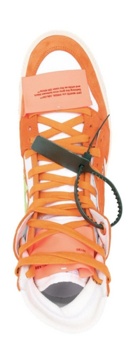 Off-White Mens 3.0 Off Court Leather White Bright Orange 41 Brand New