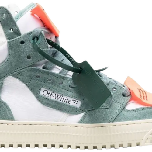 Off-White Mens 3.0 Off Court Suede Canvas White Celadon 45 Brand New