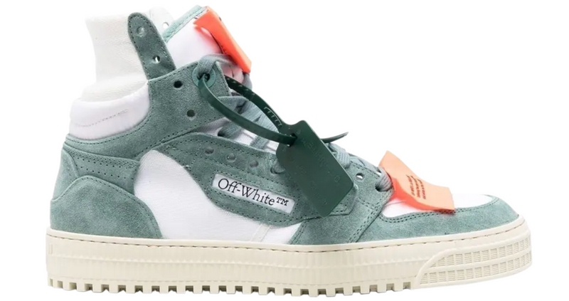 Off-White Mens 3.0 Off Court Suede Canvas White Celadon 44 Brand New