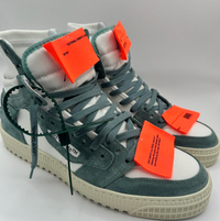 Off-White Mens 3.0 Off Court Suede Canvas White Celadon 44 Brand New