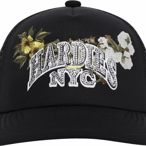 Denim Tears X Hardies NYC Black Trucker Hat