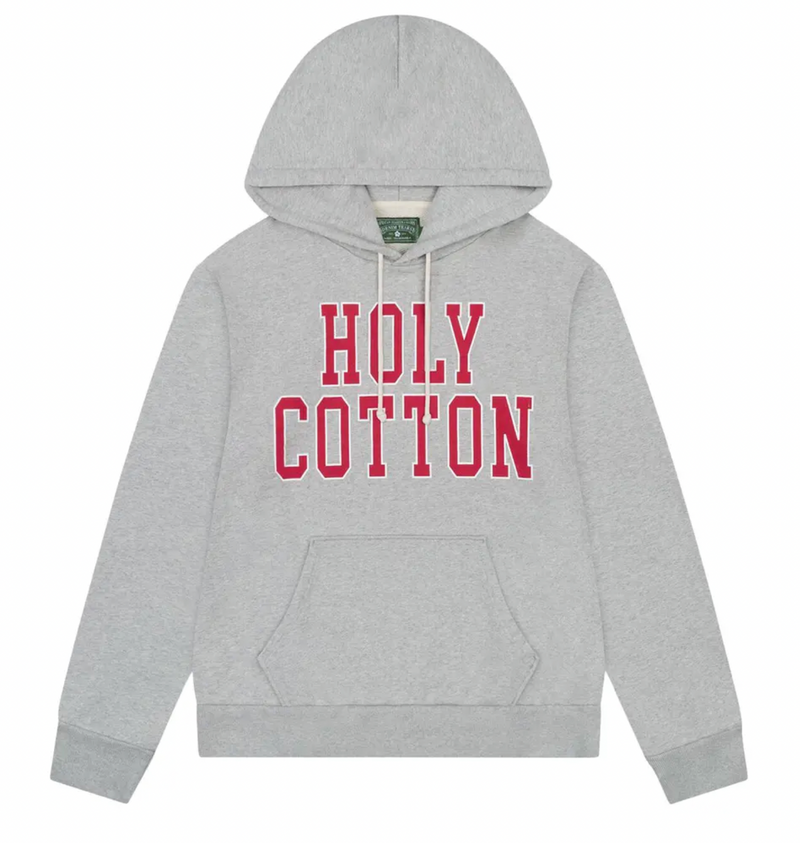 Denim Tears Holy Cotton Grey Pullover Hoodie Size Large