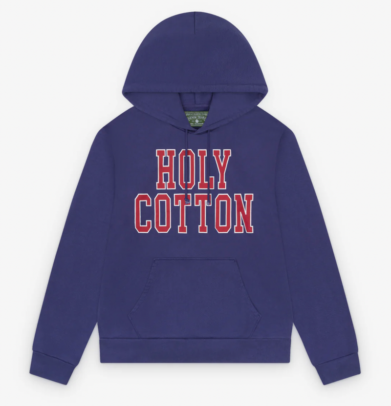 Denim Tears Holy Cotton Navy Pullover Hoodie Size Medium