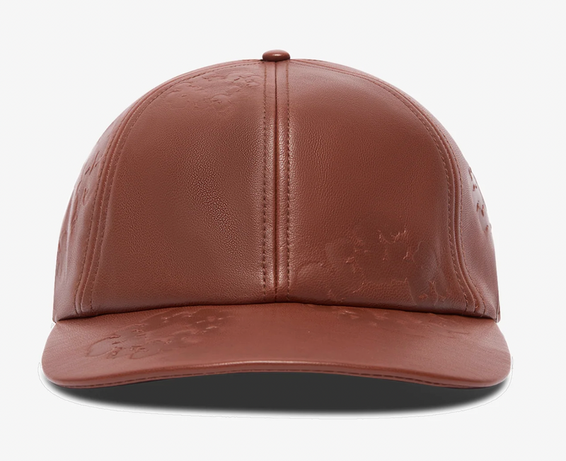 Denim Tears MVP Leather Wreath Brown Adjustable Cap