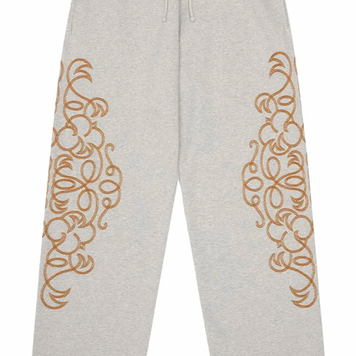 Denim Tears Western Embroidered Grey Sweatpants Size Large
