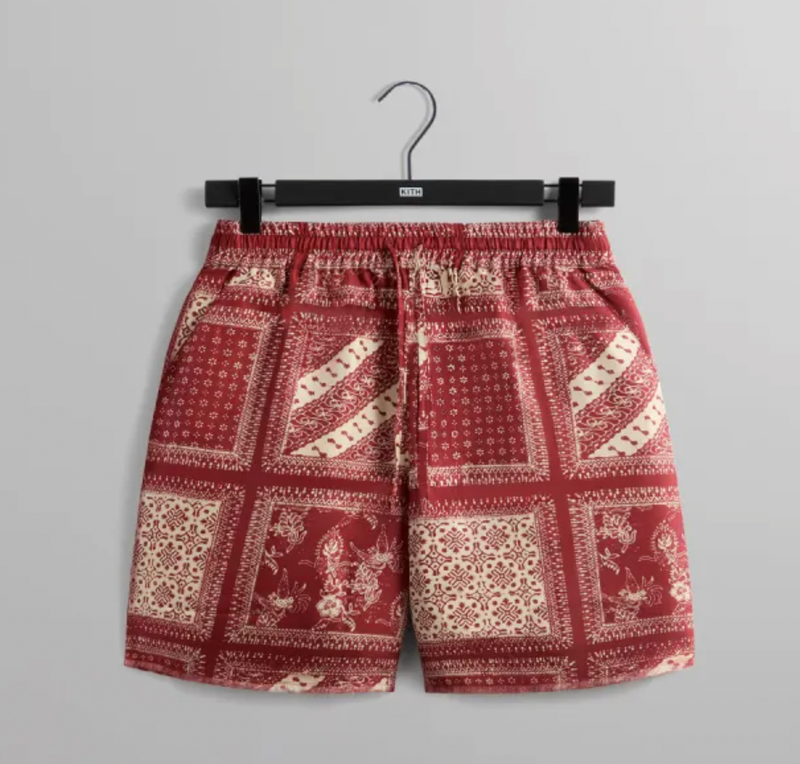 KITH Silk Twill Lewis Shorts - Bitters - Size Small