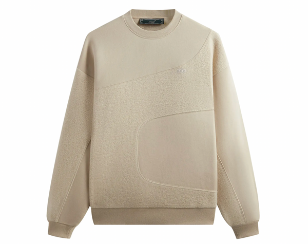 Kith Curved Seam Madison Crewneck - Beige - Size Medium
