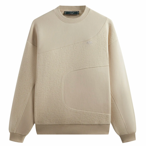 Kith Curved Seam Madison Crewneck - Beige - Size Medium