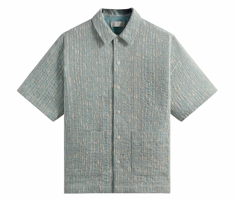 Kith Slub Boucle Anton Reade Shirt - Glaze Green - Size Medium