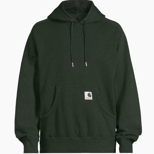 Sacai x Carhartt WIP Cotton Jersey Hoodie Green 4(XL) Brand New