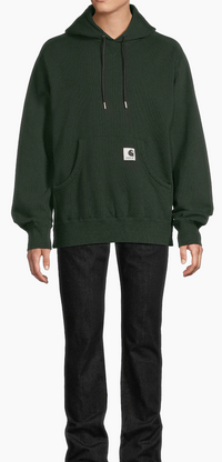Sacai x Carhartt WIP Cotton Jersey Hoodie Green 5(XXL) Brand New