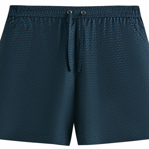 Kith Monogram Silk Cedar Short - Nocturnal Navy - Size Small