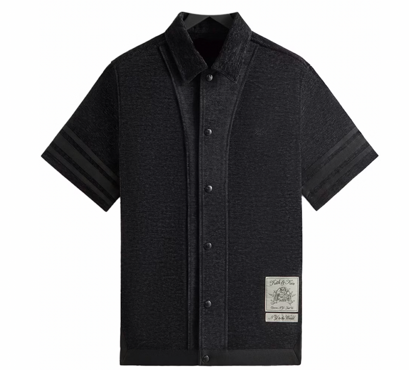 Kith Chenille Woodpoint Shirt - Black - Size Medium