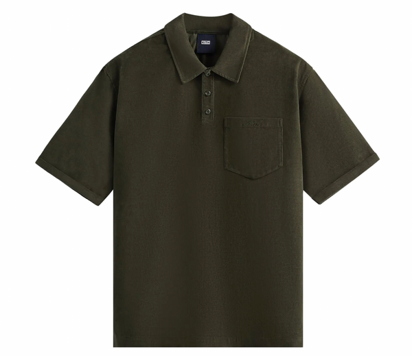 Kith Summer Cord Madoc Polo - Cypress Green - Size Medium