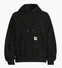 Sacai x Carhartt WIP Cotton Jersey Hoodie Black 2(M) Brand New