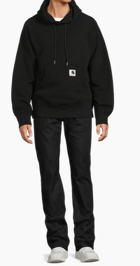 Sacai x Carhartt WIP Cotton Jersey Hoodie Black 2(M) Brand New