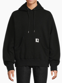 Sacai x Carhartt WIP Cotton Jersey Hoodie Black 2(M) Brand New