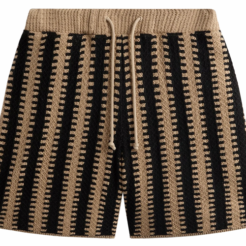Kith Crochet Curtis Short - Shea Beige - Size Small