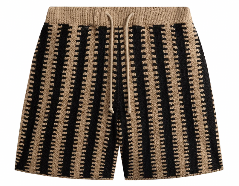 Kith Crochet Curtis Short - Shea Beige - Size Large
