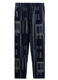 Kith Geometric Knit Elmhurst Pant - Nocturnal - Size Medium