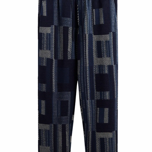 Kith Geometric Knit Elmhurst Pant - Nocturnal - Size Medium