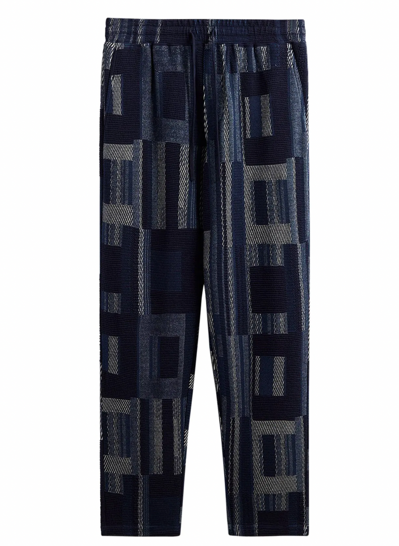 Kith Geometric Knit Elmhurst Pant - Nocturnal - Size Medium