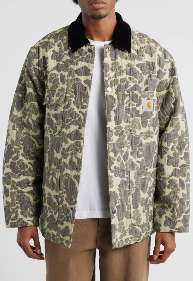 Carhartt Work In Progress Duck Camo Tapestry Chore Coat XL Brand New