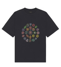 Balenciaga Spiral Crest T-shirt Medium Fit in Faded Black Large Brand New