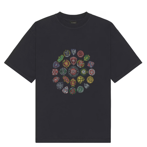 Balenciaga Spiral Crest T-shirt Medium Fit in Faded Black Large Brand New