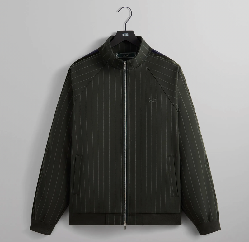 Kith Double Weave Clifton Track Jacket - Stadium Green - Size Small