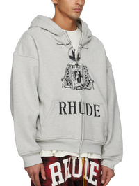 Rhude Gray 'Youth Of America' Zip-Up Hoodie Large Brand New