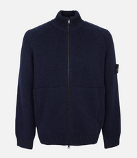 Stone Island Men's Zip-Up Cardigan Navy Blue Large Brand New