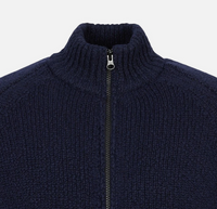 Stone Island Men's Zip-Up Cardigan Navy Blue Large Brand New