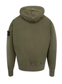 Stone Island Patch Logo Zip Hoodie 'Military Green' Large Brand new
