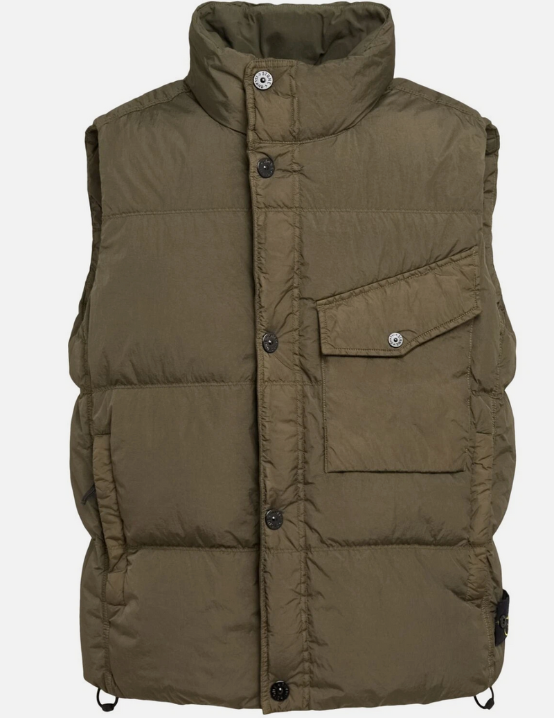 Stone Island Military Green Vest Large Brand New